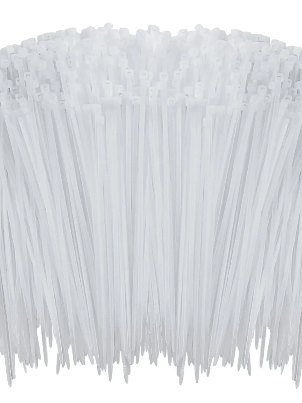 1000 Pcs White Zip Ties, 6 Inch Clear Self-Locking Nylon Cable Ties, Premium Hea